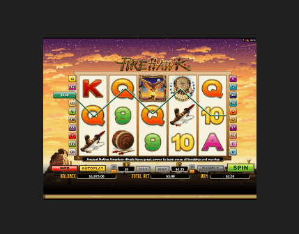 Firehawk Online Slot Symbols